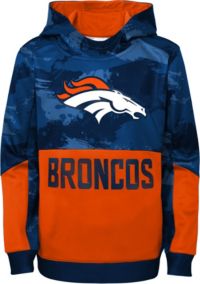 Men's NFL x Darius Rucker Collection by Fanatics Orange Denver Broncos Distressed Lightweight Pullover Sweatshirt Size: Large