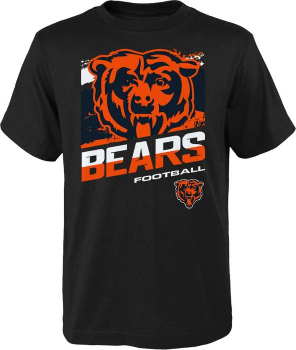 NFL Team Apparel Youth Chicago Bears Run Back White T-Shirt