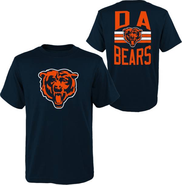 NFL Team Apparel Youth Chicago Bears Slogan Back Navy T-Shirt product image