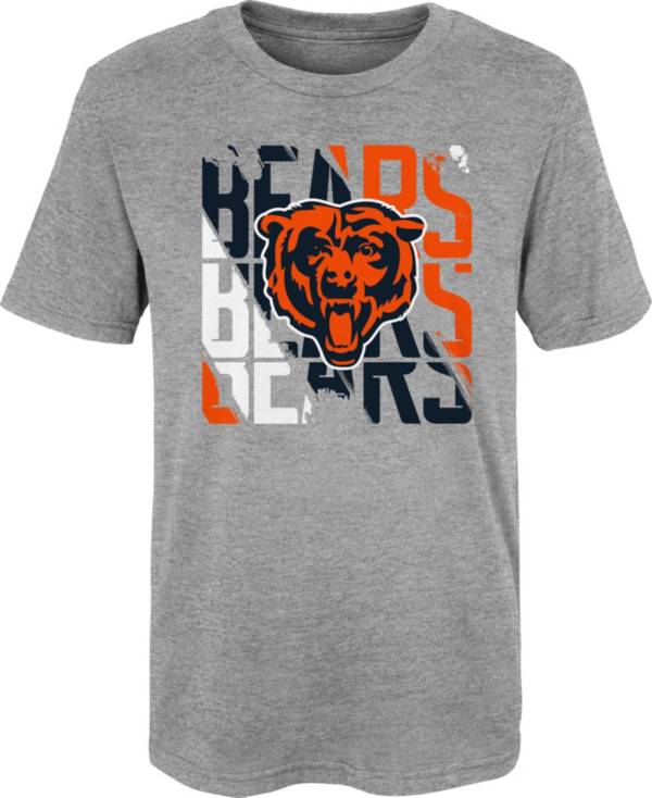 NFL Team Apparel Little Kids' Chicago Bears Savage Stripes Grey T-Shirt product image