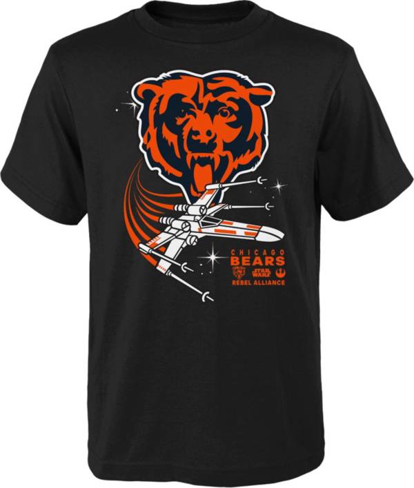 NFL Team Apparel Youth Chicago Bears Star Wars Rebel Alliance Black T-Shirt product image