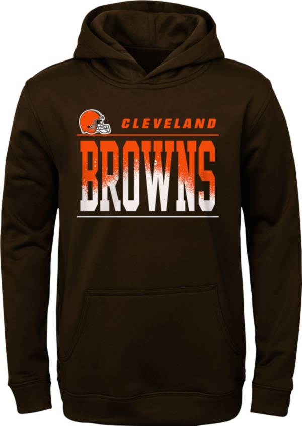 NFL Team Apparel Youth Cleveland Browns Play By Play Brown Hoodie product image