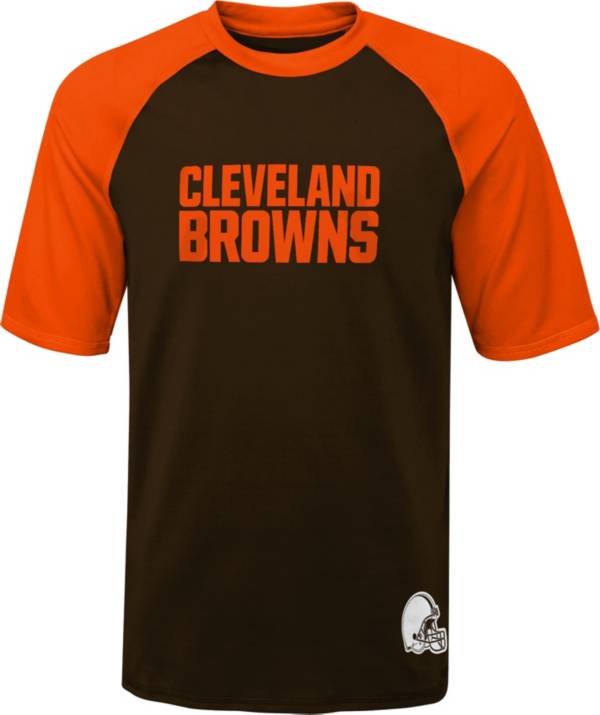 NFL Team Apparel Youth Cleveland Browns Nick Chubb #24 Drip Brown T-Shirt