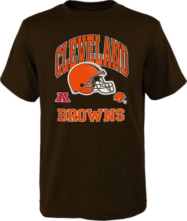 NFL Team Apparel Youth Cleveland Browns Official Business Brown T-Shirt product image