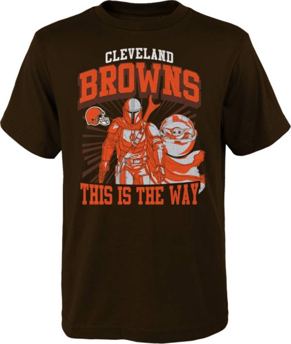 NFL Team Apparel Youth Cleveland Browns Star Wars 'The Way' Brown T-Shirt product image
