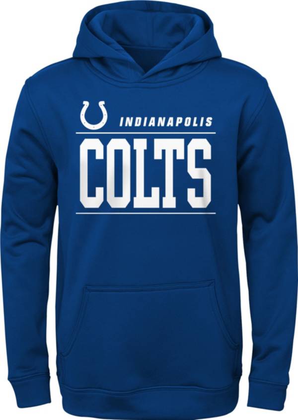 NFL Team Apparel Youth Indianapolis Colts Play By Play Blue Hoodie product image