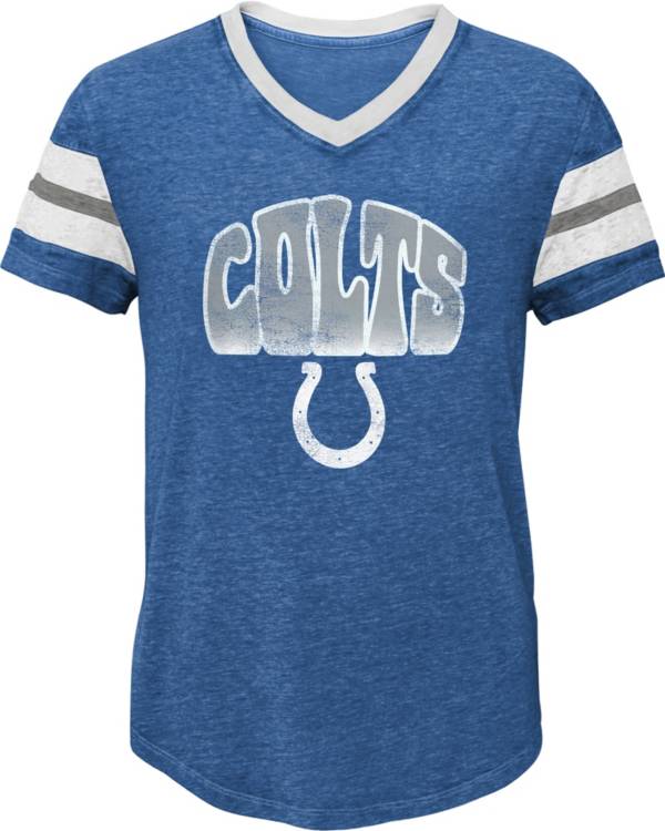 NFL Team Apparel Girls' Indianapolis Colts Catch The Wave Blue T-Shirt product image