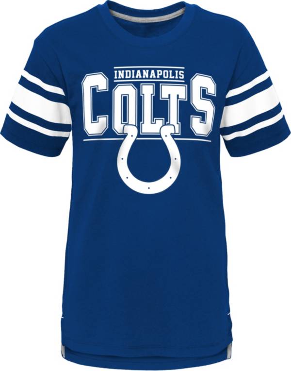 NFL Team Apparel Youth Indianapolis Colts Huddle Up Blue T-Shirt product image