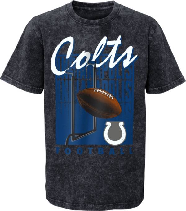 NFL Team Apparel Youth Indianapolis Colts Headline Mineral Wash Black T-Shirt product image