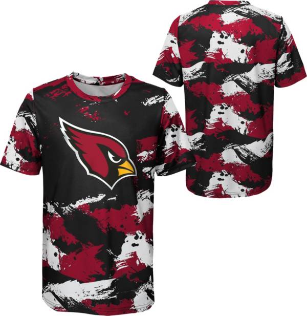 NFL Team Apparel Youth Arizona Cardinals Cross Pattern Black T-Shirt product image