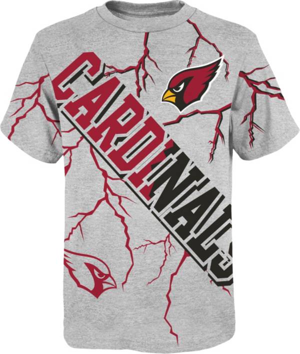 NFL Team Apparel Youth Arizona Cardinals Highlights Grey T-Shirt product image