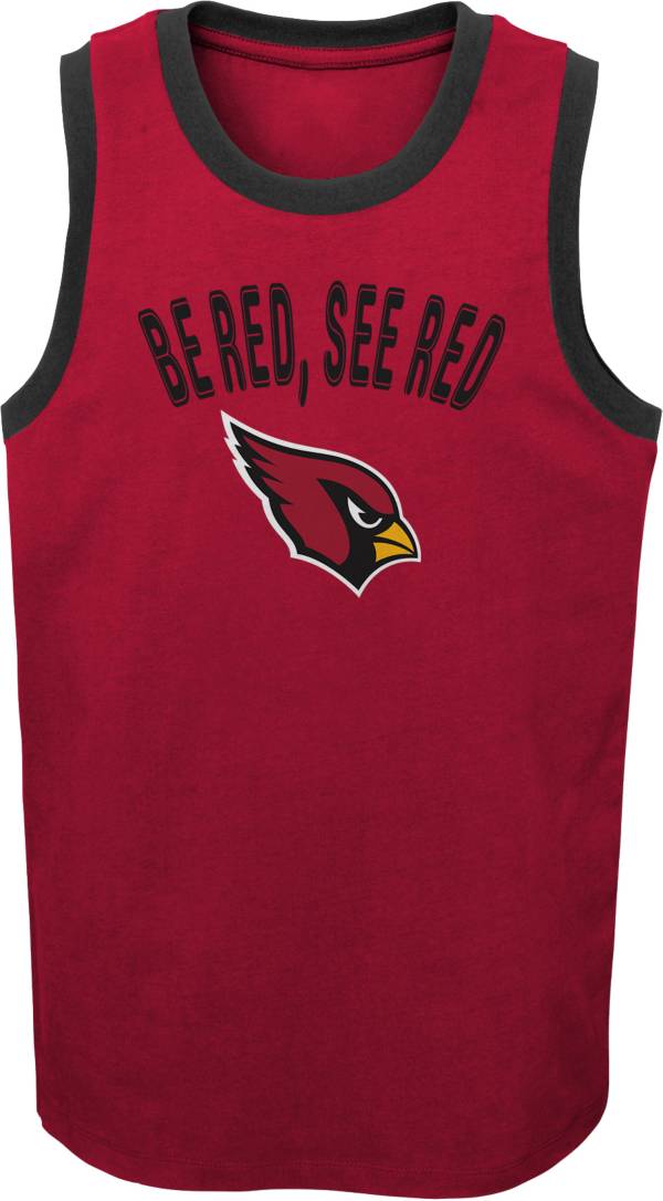 NFL Team Apparel Youth Arizona Cardinals Striker Red Tank Top product image