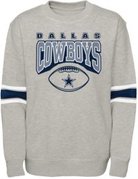 Dallas Cowboys Rescender Wave Grey Long Sleeve T Shirt