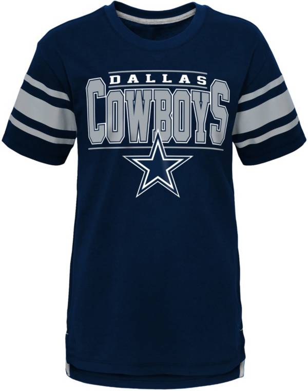 NFL Team Apparel Youth Dallas Cowboys Huddle Up Navy T-Shirt product image