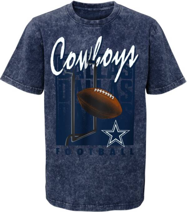 NFL Team Apparel Youth Dallas Cowboys Headline Navy T-Shirt product image