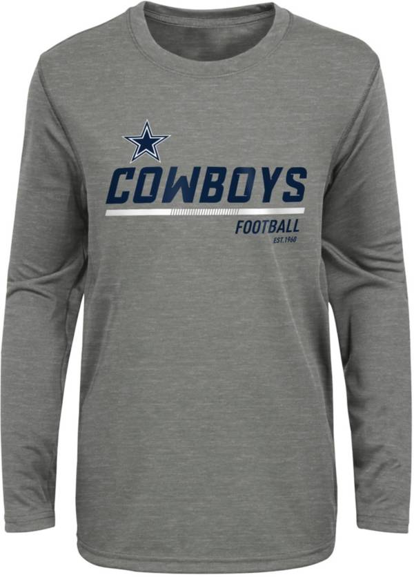 NFL Team Apparel Little Kids' Dallas Cowboys Engage Grey Long Sleeve T-Shirt product image