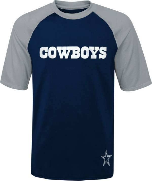 NFL Team Apparel Youth Dallas Cowboys Navy Rash Guard T-Shirt