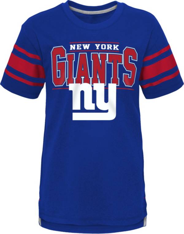 NFL Team Apparel Youth New York Giants Huddle Up Royal T-Shirt product image