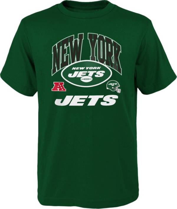NFL Team Apparel Youth New York Jets Official Business Green T-Shirt product image