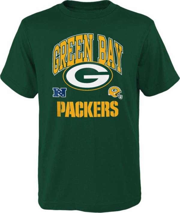 NFL Team Apparel Youth Green Bay Packers Official Business Green T-Shirt product image