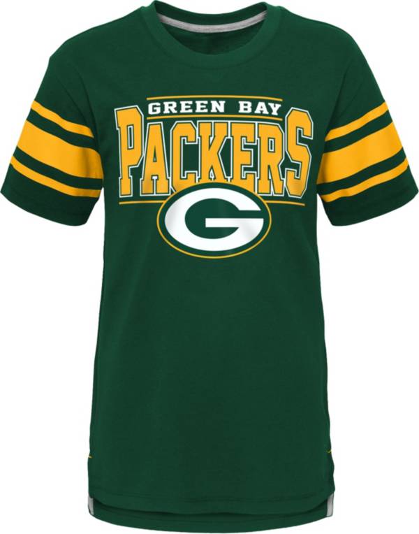 NFL Team Apparel Youth Green Bay Packers Huddle Up Green T-Shirt product image
