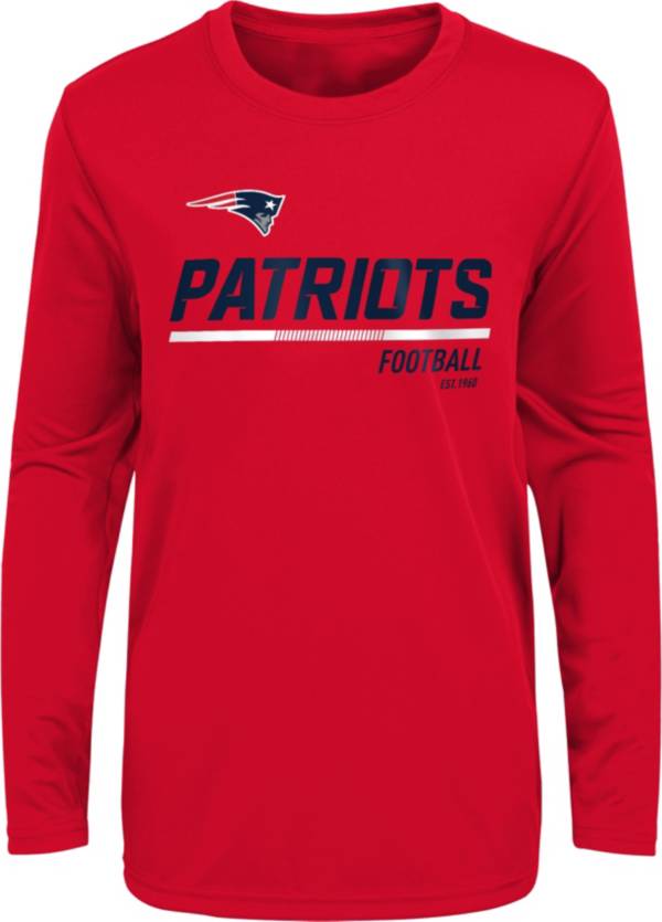 NFL Team Apparel Little Kids' New England Patriots Engage Red Long Sleeve T-Shirt product image