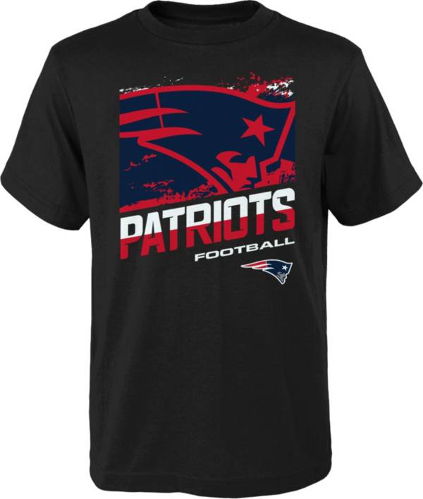 NFL Team Apparel Youth New England Patriots Rowdy Black T-Shirt product image