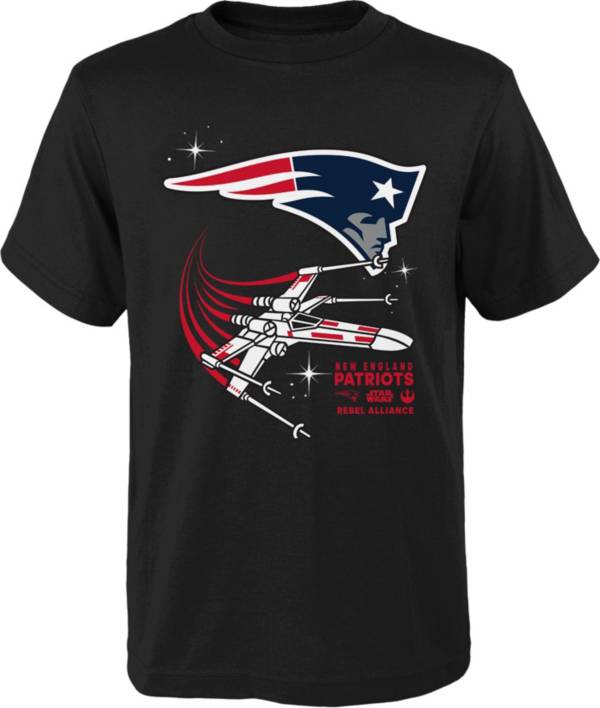 NFL Team Apparel Youth New England Patriots Star Wars Rebel Alliance Black T-Shirt product image