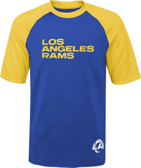 NFL Team Apparel Youth Los Angeles Rams Rash Guard Royal T-Shirt product image