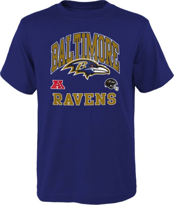 NFL Team Apparel Youth Baltimore Ravens Official Business Purple T-Shirt product image