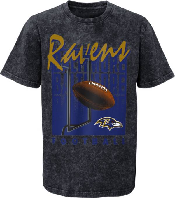 NFL Team Apparel Youth Baltimore Ravens Headline Mineral Wash