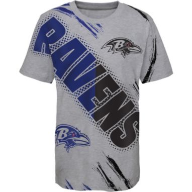 sorry, NFL Team Apparel Youth Baltimore Ravens Overload Grey T-Shirt is currently out of stock