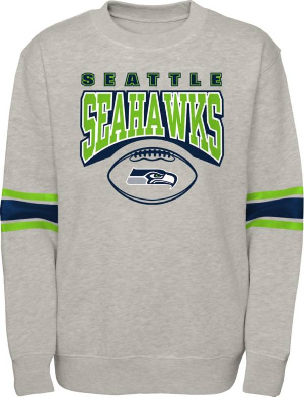 NFL Team Apparel Little Kids' Seattle Seahawks Fan Fave Grey Crew product image