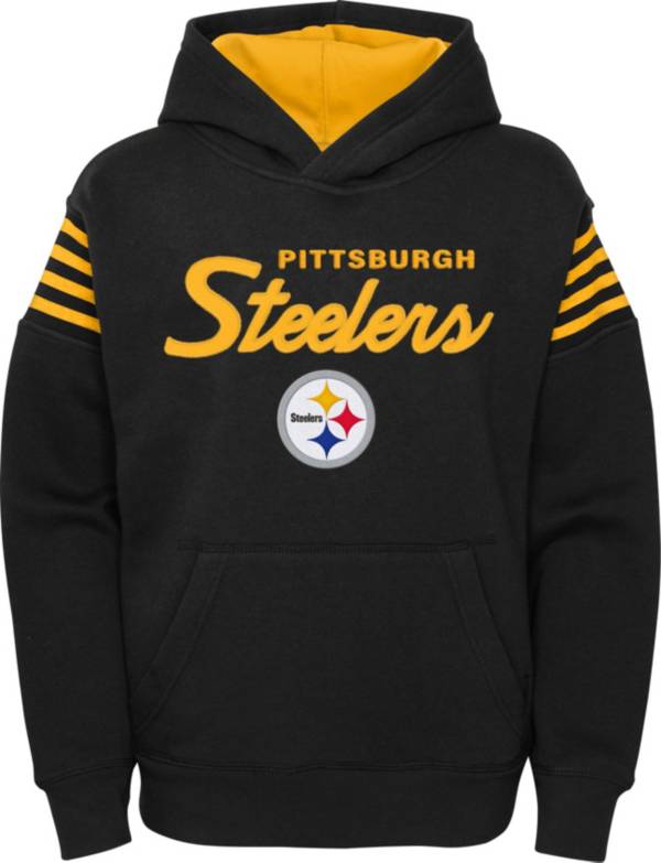 NFL Team Apparel Youth Pittsburgh Steelers Champ Is Here Black Hoodie product image