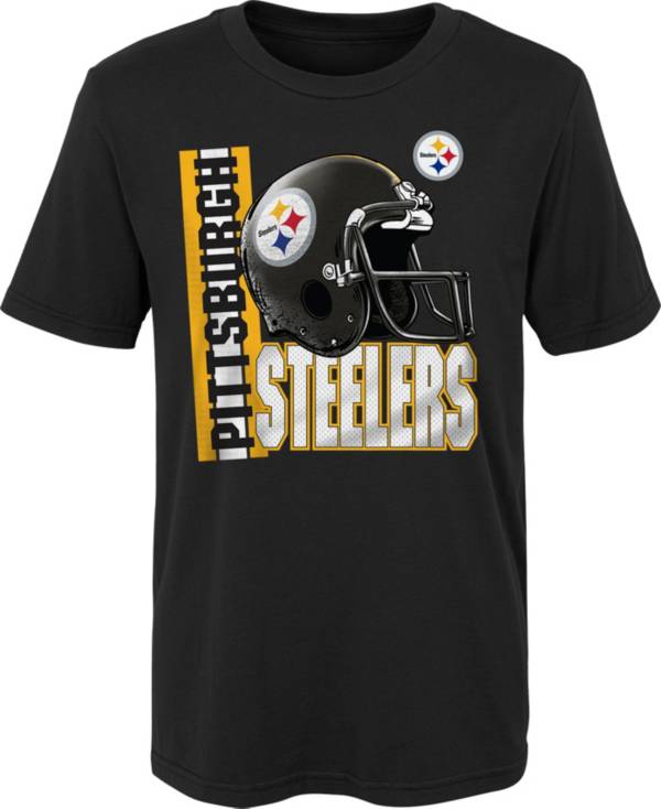 NFL Team Apparel Little Kids' Pittsburgh Steelers Draft Pick Black T-Shirt product image