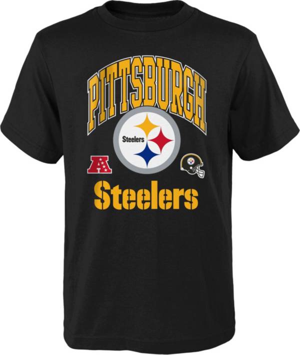 NFL Team Apparel Youth Pittsburgh Steelers Official Business Black T-Shirt product image