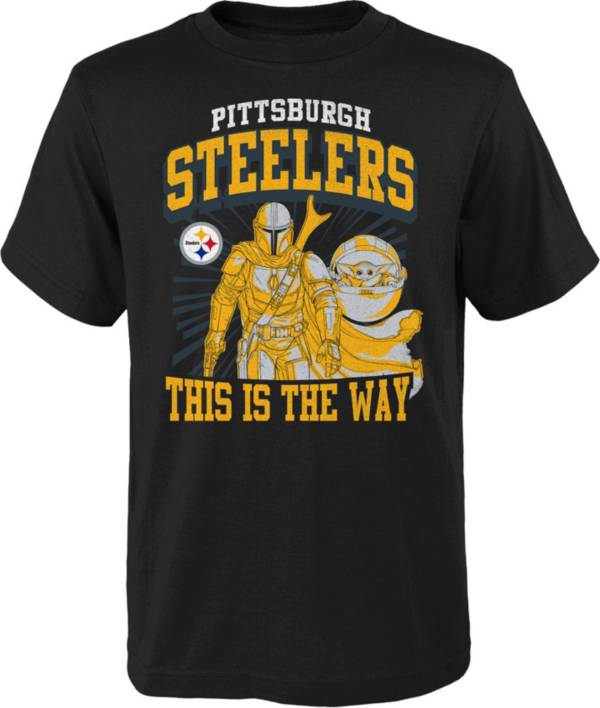 NFL Team Apparel Youth Pittsburgh Steelers Star Wars 'The Way' Black T-Shirt product image