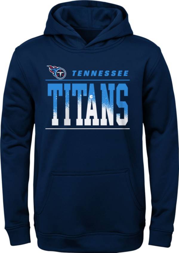 NFL Team Apparel Youth Tennessee Titans Play By Play Navy Hoodie product image