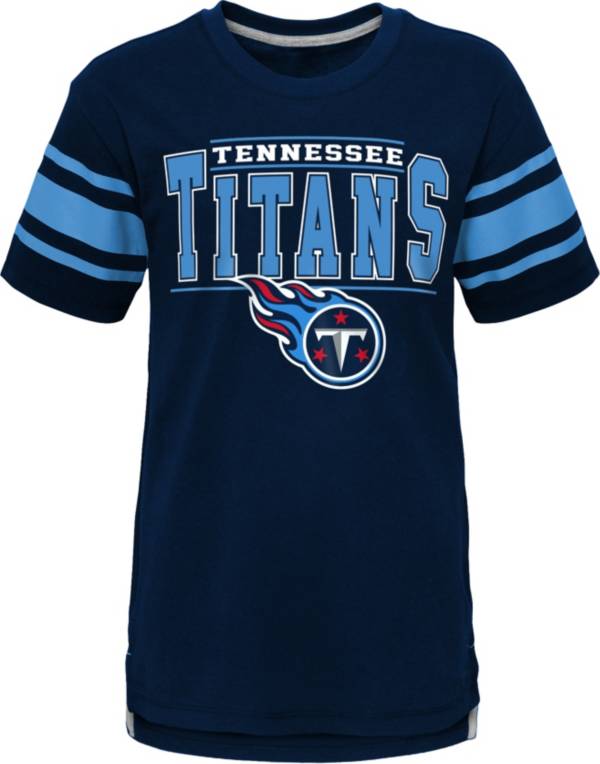 NFL Team Apparel Youth Tennessee Titans Huddle Up Navy T-Shirt product image