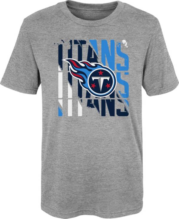NFL Team Apparel Little Kids' Tennessee Titans Savage Stripes Grey T-Shirt product image