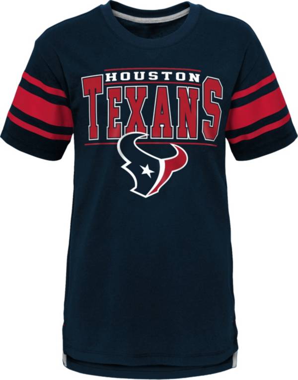 NFL Team Apparel Youth Houston Texans Huddle Up Navy T-Shirt