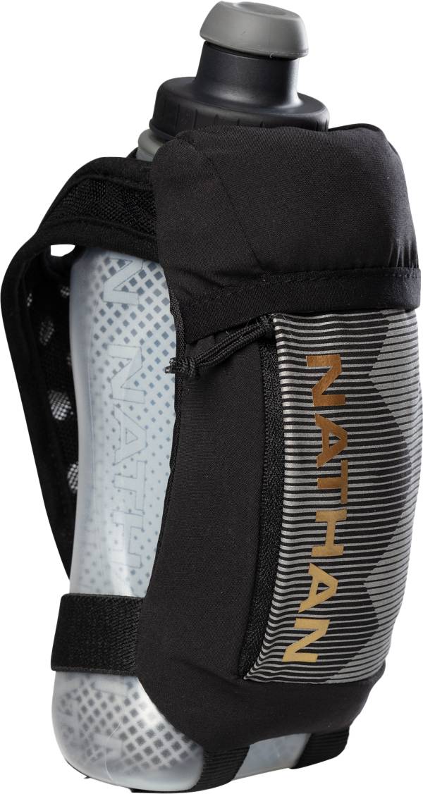 Nathan QuickSqueeze 12oz Insulated Handheld Black/Gold