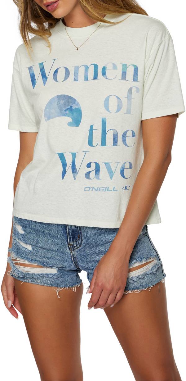 O'Neill Women's Women of the Wave Ocean Blue Short Sleeve T-Shirt product image