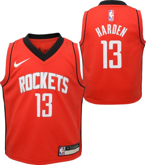 Nike Little Boys' Houston Rockets James Harden #13 Red Dri-FIT Swingman Jersey