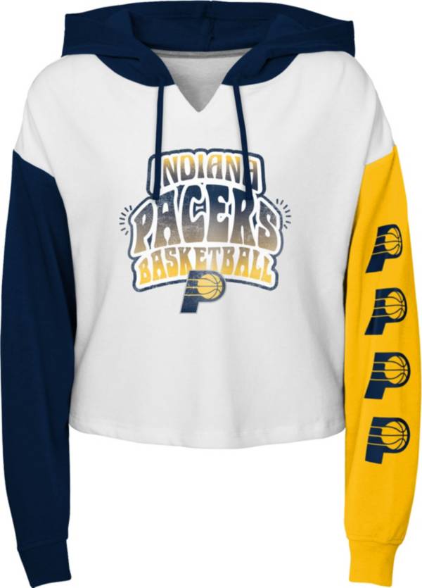 Outerstuff Girl's Indiana Pacers White Color Run Fleece Pullover Hoodie product image