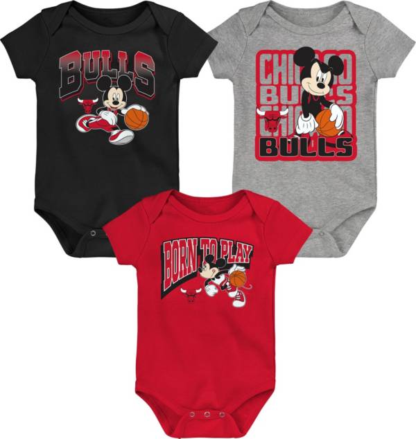 Outerstuff Newborn Chicago Bulls Disney 3-Pack Creeper Set