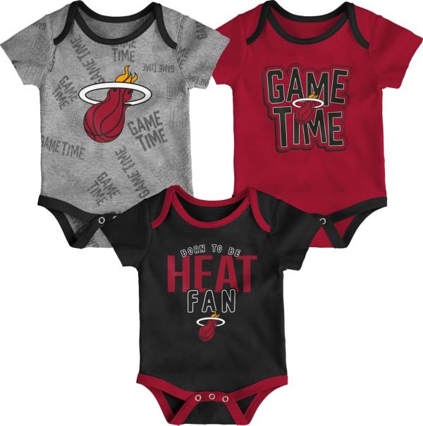 Outerstuff Infant Miami Heat 3-Piece Creeper Set product image