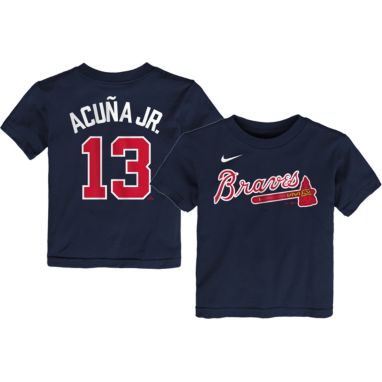 sorry, Nike Toddler Atlanta Braves Ronald  #13 Navy T-Shirt is currently out of stock
