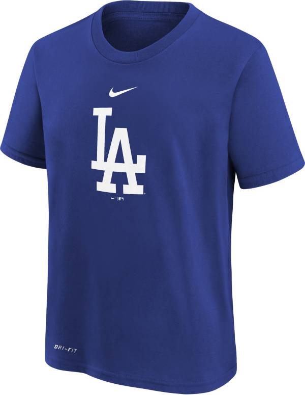 MLB Team Apparel Youth Los Angeles Dodgers Blue Logo T-Shirt