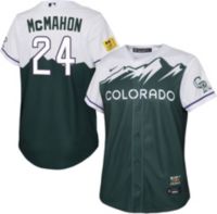 Nike Men's Colorado Rockies Ryan McMahon #24 White Cool Base Home Jersey